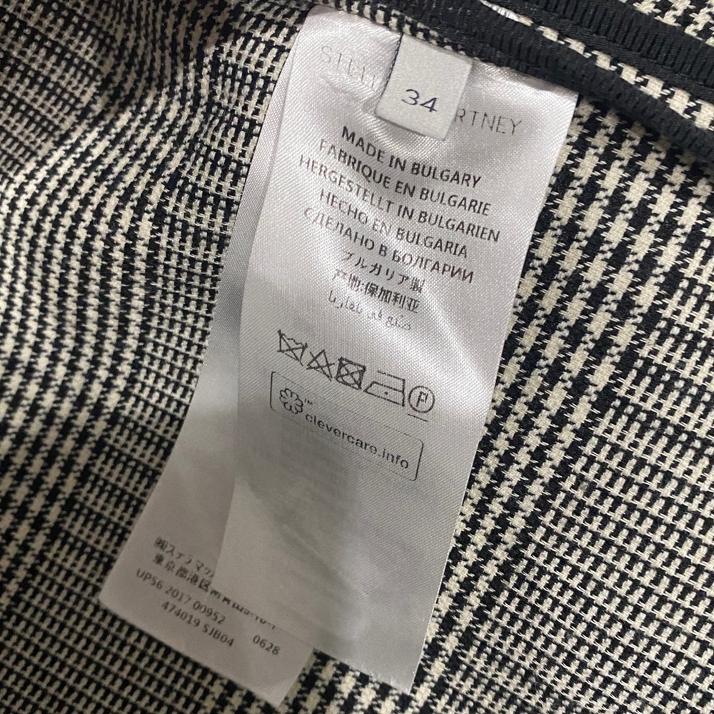 STELLA MCCARTNEY Flor Plaid Long Coat - Picture 9 of 11